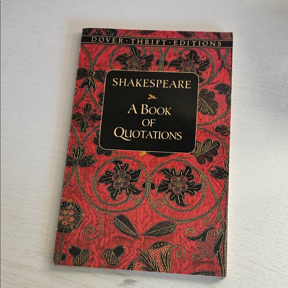 💚 5 for $15! 💚 Shakespeare: A Book of Quotations